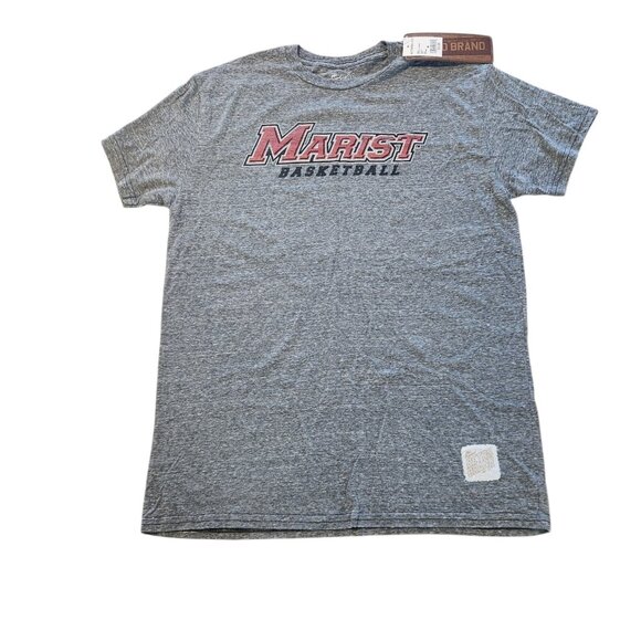 The Retro Brand Marist Red Foxes Basketball T-Shirt NCAA College Gray Medium NEW - Picture 1 of 11